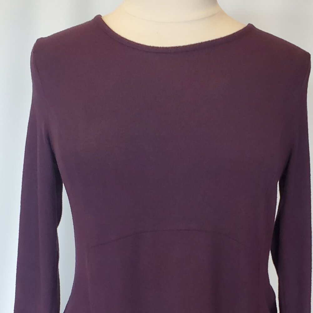 Bobeau Purple Knit Top L